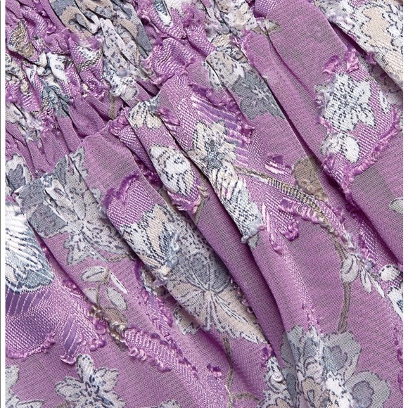 ALEXIS Intermix *Shanice* lilac floral boho wide leg jumpsuit XS - Picture 5 of 6